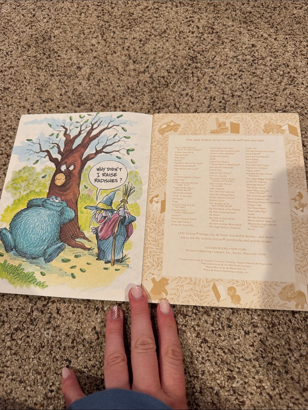 Sesame Street Cookie Monster and Cookie Tree Book - Blue, Green, Brown - Picture 6 of 7